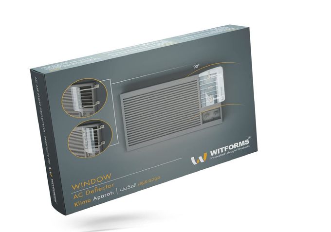 Witforms /WINDOW Adjustable AC air deflector suitable for window air conditioners (side air outlet). Enhance cooling and heating circulation - Image 2