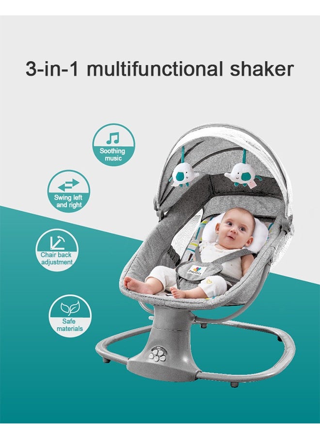 Beauenty - Baby Electric Rocking Chair with Bluetooth Function with 5 Swing Sizes and 3 Stage Timer Removable Mosquito Net - Image 1
