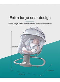 Beauenty Baby Electric Rocking Chair with Bluetooth Function with 5 Swing Sizes and 3 Stage Timer Removable Mosquito Net  - Image 3