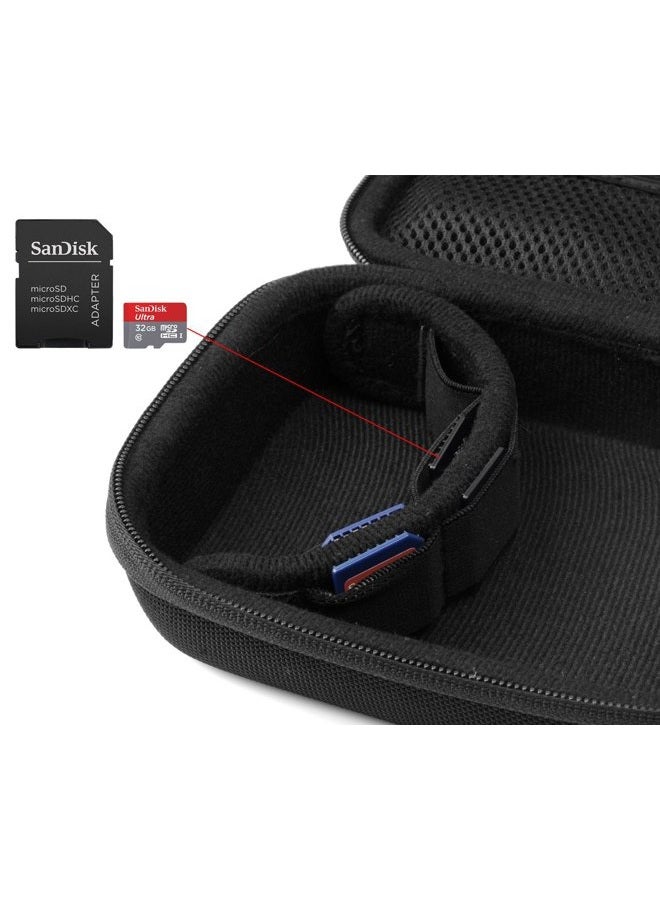 CaseSack Case for Body camera, action camera like MIUFLY 1296, Veho VCC003, VCC005 MUVI HD10, HDPRO, PNZEO F5, BOBLOV M5/ M7, Pyle PPBCM9, R-Tech HD Night Version camera, SD card Pockets  - Image 4