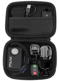 CaseSack Case for Body camera, action camera like MIUFLY 1296, Veho VCC003, VCC005 MUVI HD10, HDPRO, PNZEO F5, BOBLOV M5/ M7, Pyle PPBCM9, R-Tech HD Night Version camera, SD card Pockets  - Image 3