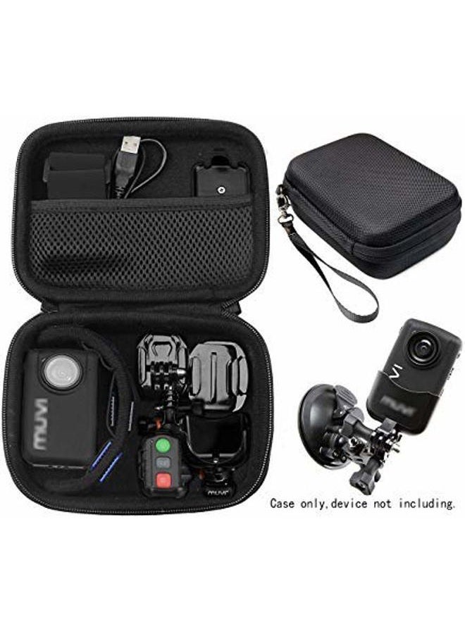 CaseSack حافظة لكاميرا الجسم، كاميرا الحركة مثل MIUFLY 1296، Veho VCC003، VCC005 MUVI HD10، HDPRO، PNZEO F5، BOBLOV M5/ M7، Pyle PPBCM9، كاميرا R-Tech HD Night Version، جيوب بطاقة SD - Image 1