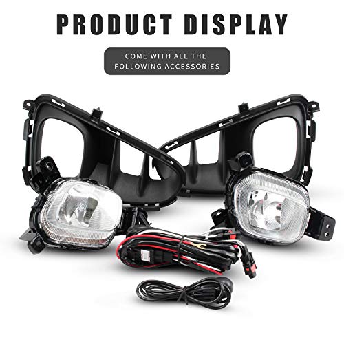 DLAA Front Fog Lights Compatible with KIA 2018 2019 2020 PICANTO Waterproof Front Bumper Fog Lamps Set-1 Pair - Image 2