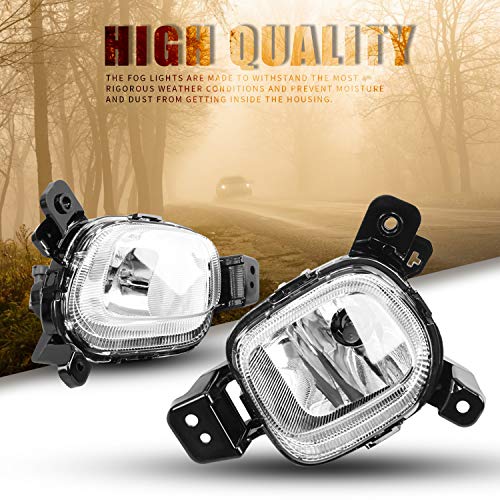 DLAA Front Fog Lights Compatible with KIA 2018 2019 2020 PICANTO Waterproof Front Bumper Fog Lamps Set-1 Pair - Image 5