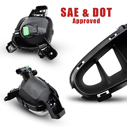 DLAA Front Fog Lights Compatible with KIA 2018 2019 2020 PICANTO Waterproof Front Bumper Fog Lamps Set-1 Pair - Image 4