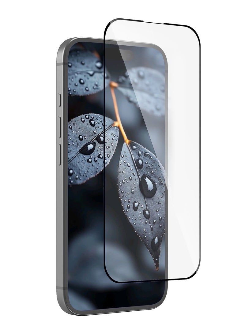 أكسسور  واقي شاشة لهاتف iPhone 16 Pro (6.3 بوصة) – طبقة زجاج مقوى، حماية عالية الوضوح ومضادة للخدش، تصميم فائق النحافة متوافق مع أغطية الحماية، سهل التركيب وخالٍ من الفقاعات، حماية للشاشة مقاومة للبصمات واللطخات. - Image 1