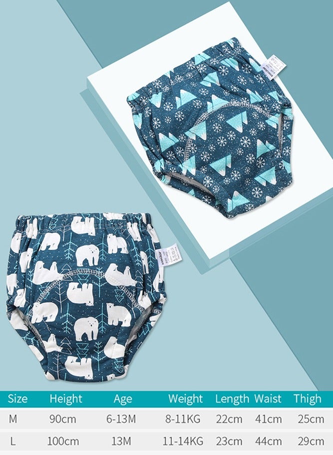 انسولار 2 قطعة سروال تدريب الحمام للأطفال, الحفاضات القماشية - Image 2