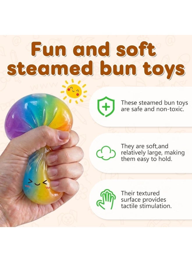 Altheqa 1pc Random Dumpling Squishy,Glitter Dumplings Mystery Box,Colorful Dumplings Stress Balls Fidget,Jumbo Squishy Toy,Suitable for Adult use in Offices and Homes - Image 4