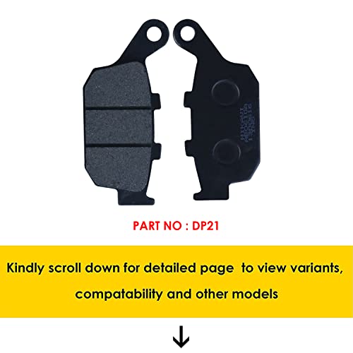 NIKAVI DP21 Front Brake Disc Pad Compatible for Honda CBR 250 Rear - Image 2