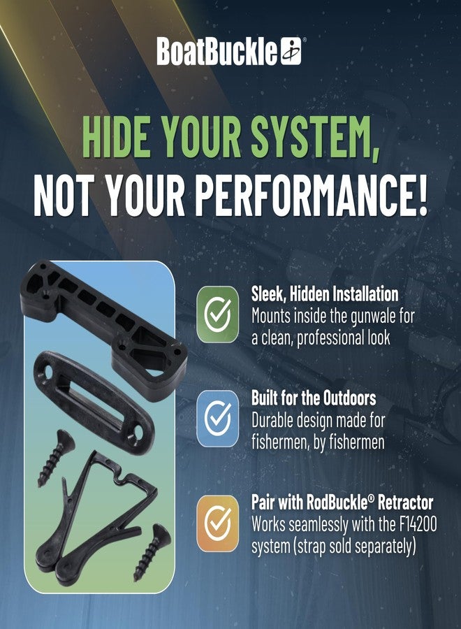 BoatBuckle طقم تثبيت مخفي من BoatBuckle RodBuckle - Image 4
