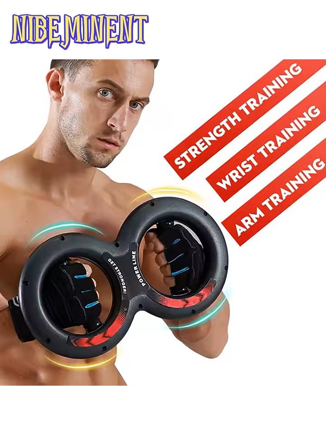 NIBEMINENT 5-30KGWrist Grip Strength Trainer, Spinning Burn Muscle Training, Gym Multifunctional Hand and Forearm Trainer, Gripper Exerciser Strengthener for Arm and Full Body Muscle Training,Suitable for Home Gym Office - Image 5