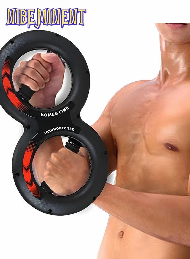 NIBEMINENT 5-30KGWrist Grip Strength Trainer, Spinning Burn Muscle Training, Gym Multifunctional Hand and Forearm Trainer, Gripper Exerciser Strengthener for Arm and Full Body Muscle Training,Suitable for Home Gym Office - Image 1