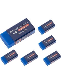 Faber Castell Blue Eraser Exam Eraser 6 pcs