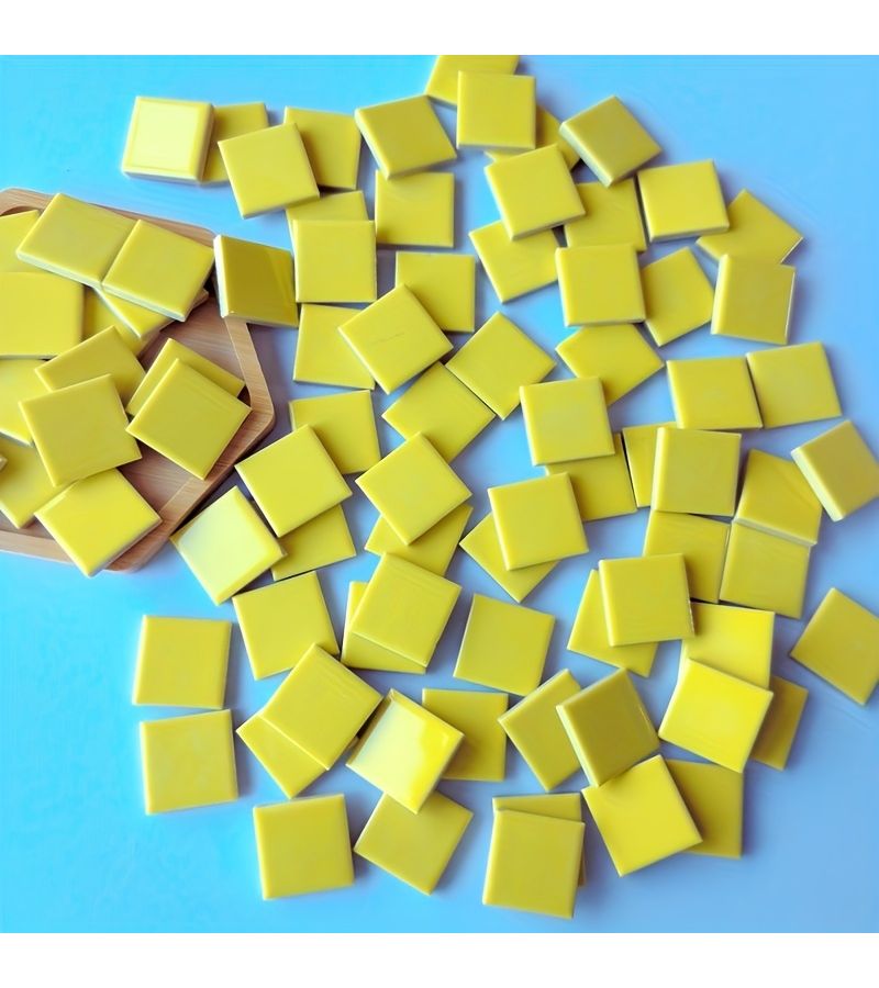 Solid Color Mosaic Fusible Glass Sheets 200g DIY Craft Decoration Art Supply - Image 2