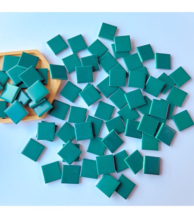 Solid Color Mosaic Fusible Glass Sheets 200g DIY Craft Decoration Art Supply - Image 5