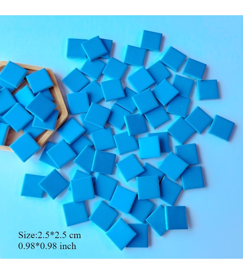 Solid Color Mosaic Fusible Glass Sheets 200g DIY Craft Decoration Art Supply - Image 4