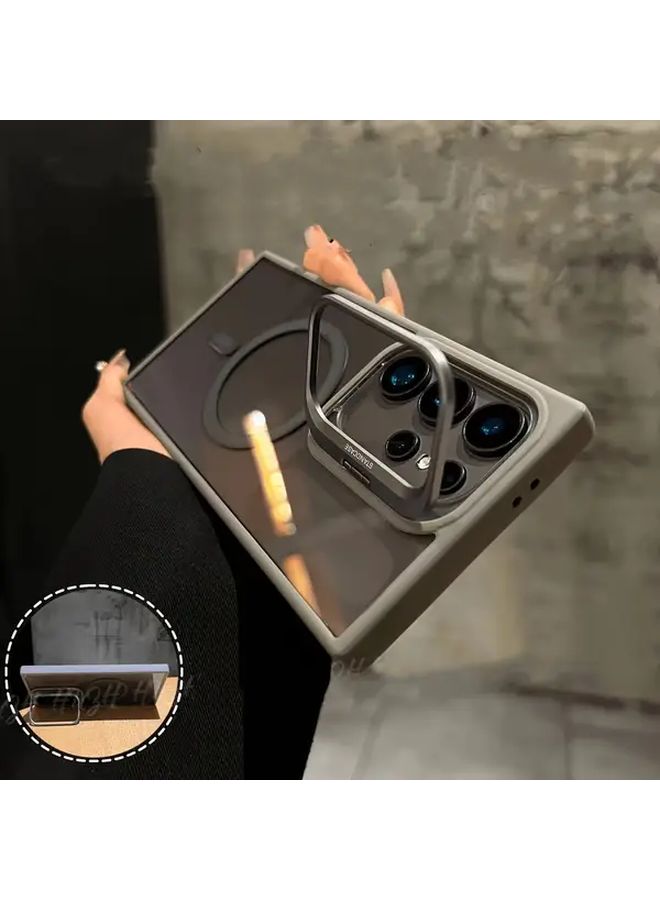 Magnetic Lens Mount Transparent Phone Case Compatible With Galaxy S22 Ultra 5G Orange Easter Birthday Christmas Holiday Gift For Girlfriend Friends Family - Image 3