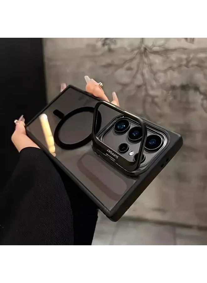 Magnetic Lens Mount Transparent Phone Case Compatible With Galaxy S22 Ultra 5G Orange Easter Birthday Christmas Holiday Gift For Girlfriend Friends Family - Image 2