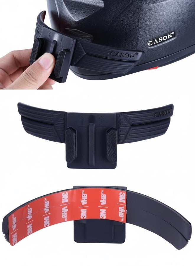 CASON Strong Adhesive Helmet Chin Mount for Action Camera,Helmet Camera Mount |Secure and Convenient | Speed 160kmph | for Go Pro,DJI Osmo,Others - Image 1