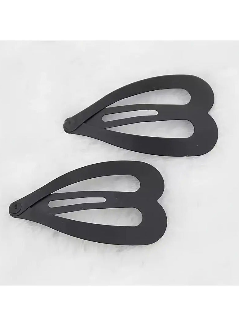 Goolsky مجموعة من 6 قطع من مشابك الشعر المعدنية على شكل قلب بتصميم مقطوع - مثالية للاحتفالات بيوم الاستقلال - Image 4