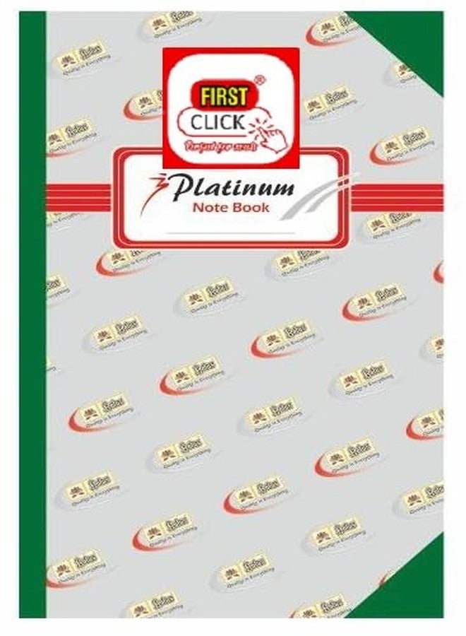 FIRST CLICK دفتر ملاحظات لوتس بلاتينيوم من فيرست كليك، 576 صفحة (غلاف مقوى)، غلاف قماشي، المقاس: 20.5 × 32.7 سم - Image 4