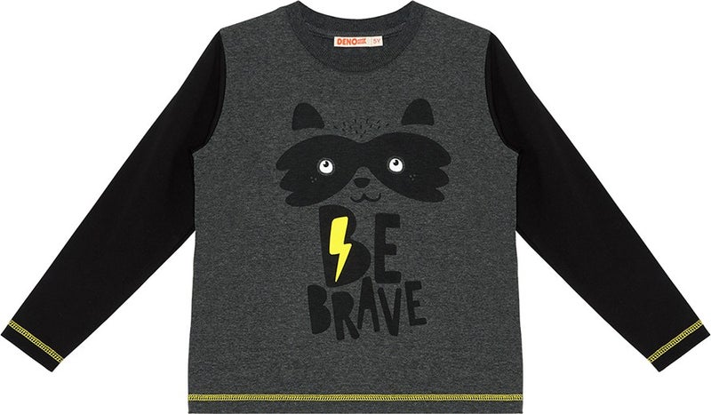 Denokids Be Brave Boy T-Shirt Pants Set  - Image 5