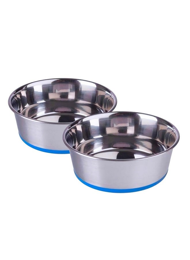 بتس إمباير وعاء طعام ثقيل للكلاب | وعاء طعام كبير للكلاب، وعاء طعام كبير الحجم للكلاب | قاعدة مطاطية ملتصقة بالسيليكون بنسبة 100% من الفولاذ المقاوم للصدأ | وعاء طعام للكلاب | أوعية طعام للكلاب والقطط والحيوانات الأليفة (عبوة من قطعتين سعة 1600 مل) - Image 1
