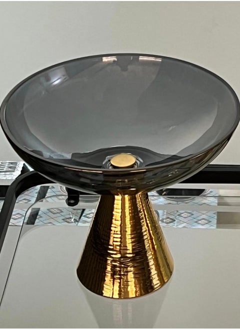 A stand serving plate for sweets and nuts, with a luxurious royal touch