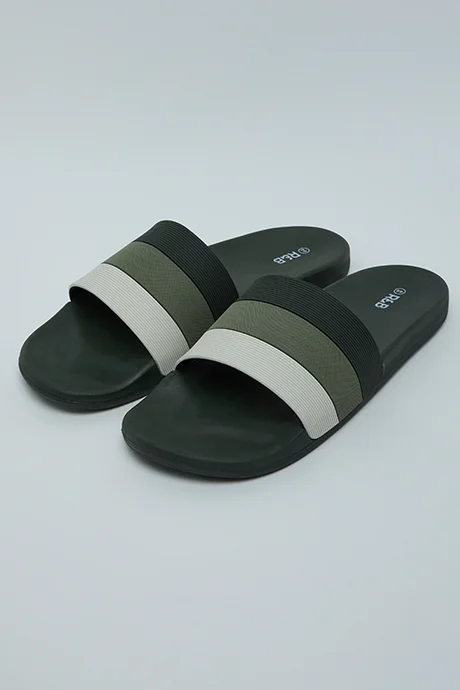 R&B Striped Slides