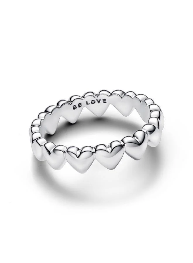 باندورا خاتم فضة استرليني على شكل قلب