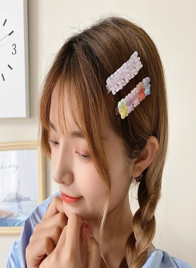 Essivox 2Pcs Candy Hair Clips Cartoon Gummy Bear Barrettes Colorful Resin Animal Hairpins Handmade Birthday Valentines Christmas Hair Accessories for Women Thin Hair - Image 5