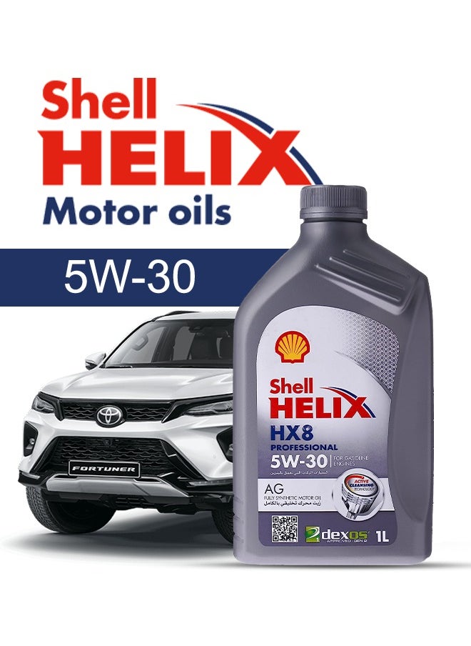 Shell Engine Oil – For TOYOTA Fortuner Diesel 2024- 2015، 8 Liter، viscosity 5w30 Shell - With Engine Oil Filter - 2015 2016 2017 2018 2019 2020 2021 2022 2023 2024 