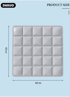DUNISO Cooling Seat Cushion, Portable Car seat Cushion, Gel Ice Pad for Summer Cooling Device, Office Chair Gel Seat Cushion, Comfortable Ice Silk Cushion for Home Office  - Image 4