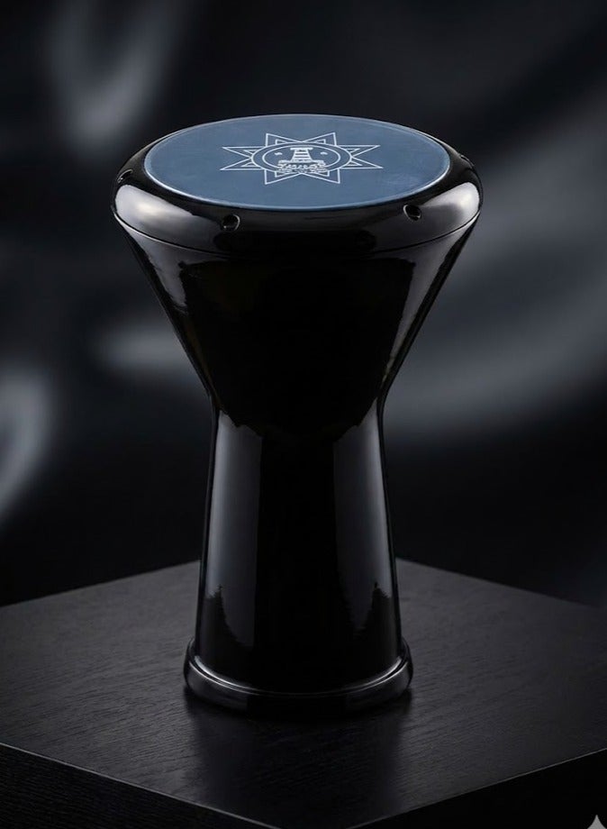 موسيقى الكرز طبلة مصرية شرقية مع حقيبة و رأس إضافي لون أسود - Image 1