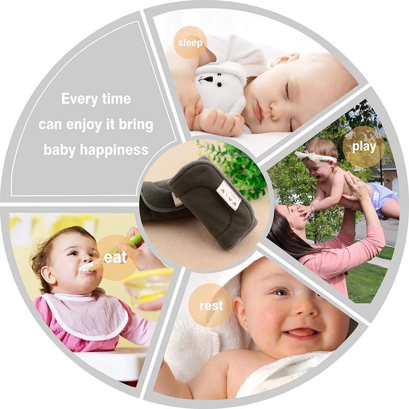 ALVABABY ألفابابي 12 قطعة من إدخالات حفاضات القماش، إدخالات 5 طبقات، بطانات قابلة لإعادة الاستخدام لحفاضات القماش للأطفال 12ZTN - Image 5