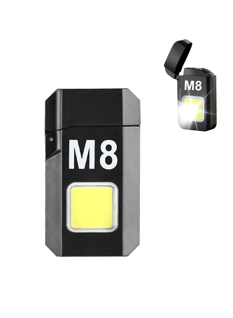 Adando Adando Dual Arc Plasma Electric Lighter Windproof Waterproof Lighter USB Rechargeable Lighter with Type-C Fast Charging with Mini Flashlight for Candle/Gifts/Indoor/Outdoor/Camping/Hiking/Adventure  - Image 1