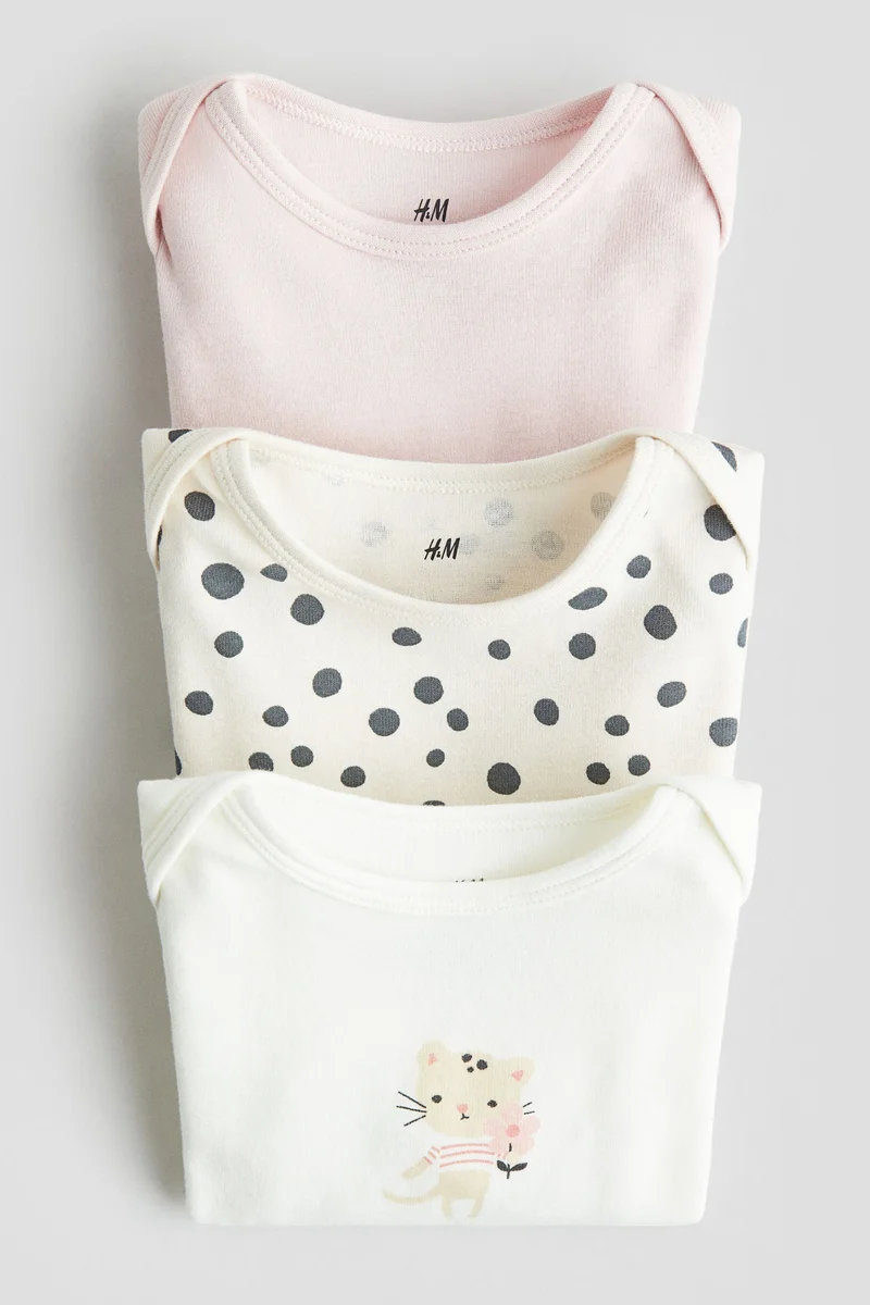 اتش اند ام بودي من الجيرسيه المزين بطبعات - عبوة من 3