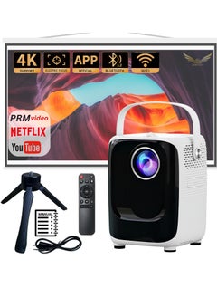 BORTONY Mini Projector S10 5G WiFi Portable Video Projector 1920x1080P Smart Multimedia Projector 8000 Lumens Bluetooth Home Theater Cinema Movie Projector Support Bluetooth WIFI USB SD Card  - Image 1