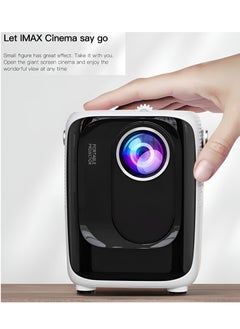 BORTONY Mini Projector S10 5G WiFi Portable Video Projector 1920x1080P Smart Multimedia Projector 8000 Lumens Bluetooth Home Theater Cinema Movie Projector Support Bluetooth WIFI USB SD Card  - Image 2