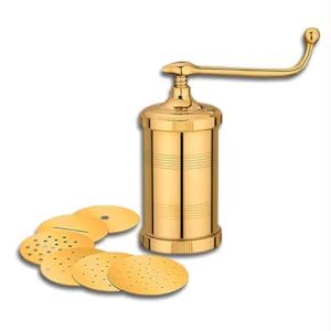 SUPRO SUPRO Brass Sev Maker Machine Gathiya Sancha Press Murukulu Janthikulu Maker with Removable Bottom 450g  - Image 3