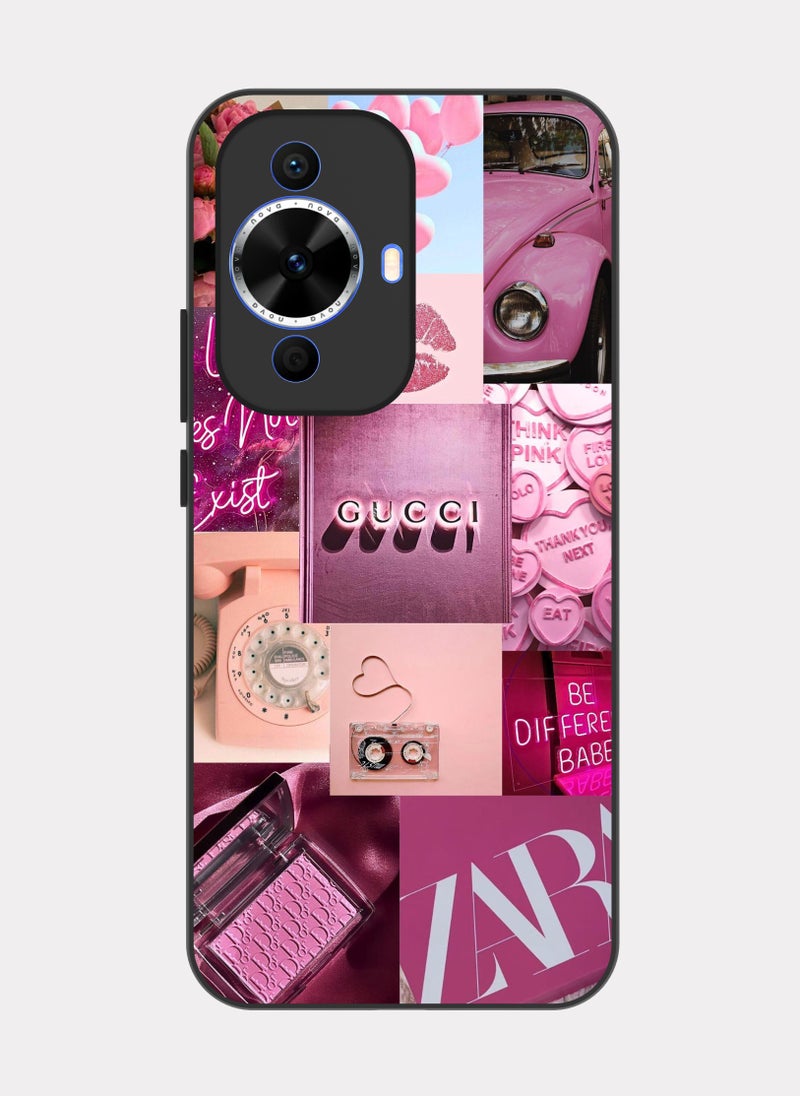 بكسلات كفر هواوي نوفا 12 اس ماركات عالمية وردي - Image 1