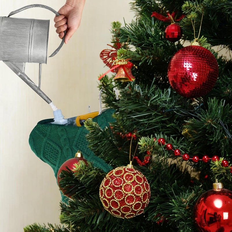 Fantang 1Set Christmas Tree Watering Bags Slow Release with Green Christmas Socks, Automatic Holiday Trees Care and Watering System Device Xmas Tree Self Waterer Drip Irrigation Bags with Flow Regulators - Image 5
