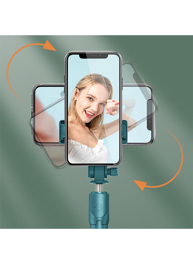 Internet Celebrity Anchor Photography Mobile Phone Selfie Stick Portable Live Photo Tripod Bluetooth Integrated Multifunctional Bracket-Color:Basic Pink 100cm  - Image 4