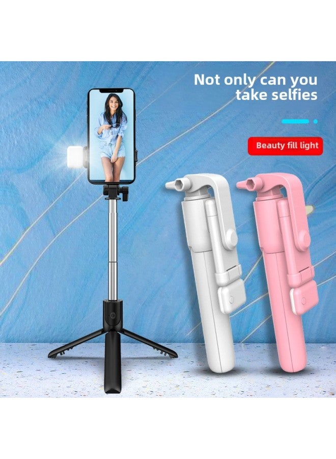 Internet Celebrity Anchor Photography Mobile Phone Selfie Stick Portable Live Photo Tripod Bluetooth Integrated Multifunctional Bracket-Color:Basic Pink 100cm  - Image 2