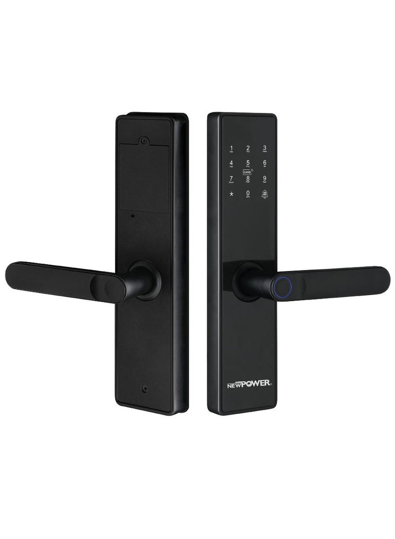 New Power Smart Lock – Fingerprint Door Lock, WiFi Door Lock with 6068 Mortise, Black Color This model features a sleek design and high-quality construction, offering advanced security and ease of use.  - Image 1