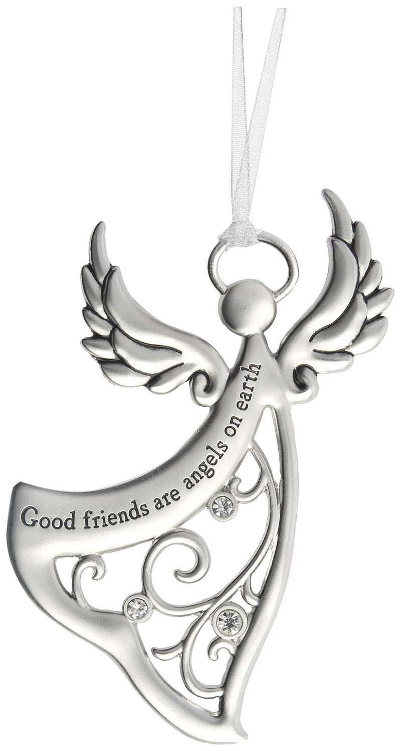 Ganz Angels By Your Side Ornament  Metal Good friends are angels on earth