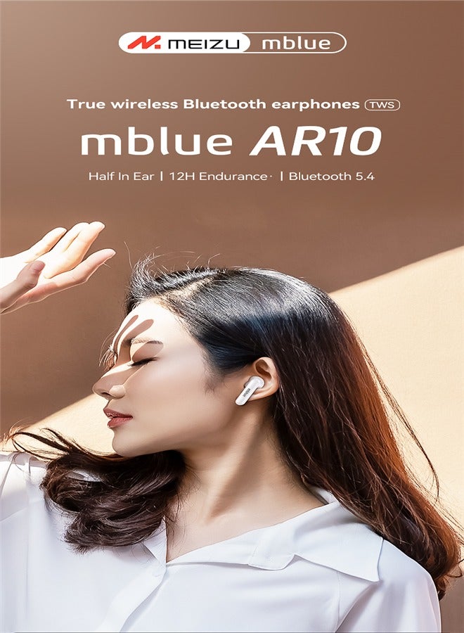 MEIZU Mblue Original AR10 Wireless Bluetooth 5.4 Headphones True Wireless Semi-in-ear Shocking Sound Effect HIFI Sound Quality - Image 3