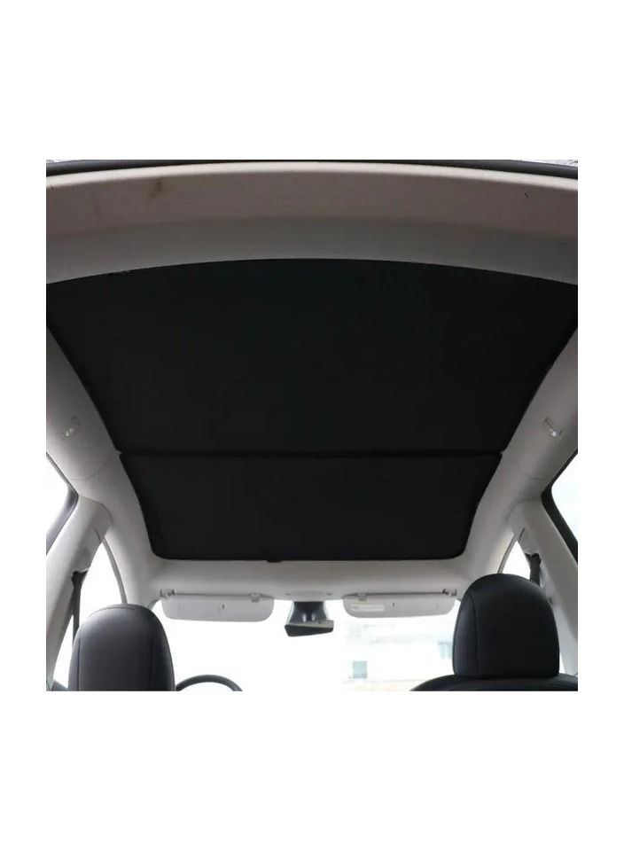 2-Pieces/Set Ice Cloth for Tesla Model 3 Front and Rear Sunroof Windshield,Upgrade Skylight Blind Shading,Glass Roof Sunshade for Tesla Model 3 - Image 5
