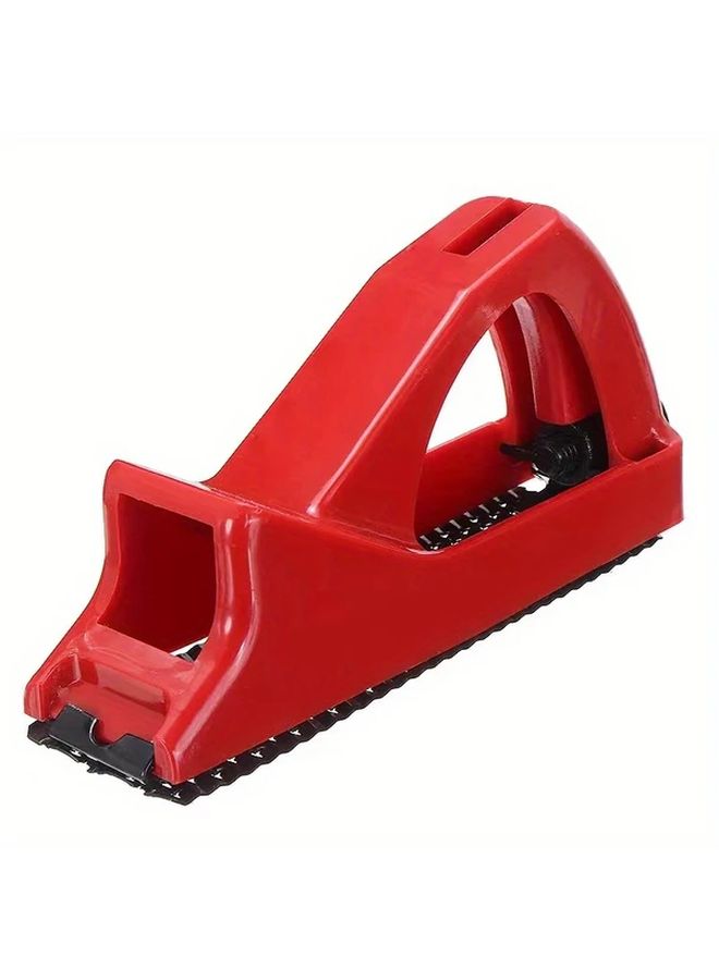 1pc Handheld Red Gypsum Board File Power Free Wallboard Planer Tool For Home Decoration And Wall Preparation No Electricity Needed - Image 1