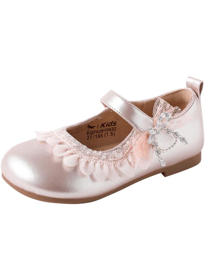 RED DRAGONFLY Children's Spring Lace Cute Princess Shoes] Outdoor School Anti-collision Wear-resistant Comfortable Flats Girls' Fashion Shoes - Image 2